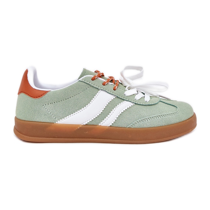 Adidași cu femei scăzute cu verde dantelă dublă