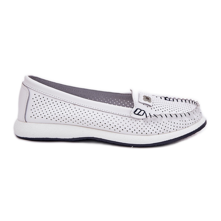 S.Barski Loață de piele pentru femei S. Barski LR51-673 Alb