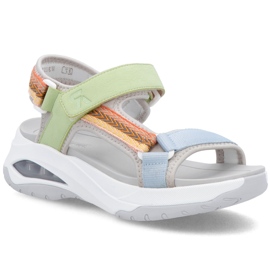 RIEKER W3151-90 Sandale sportive verde RIEKER W3151-90 Sandale sportive verde