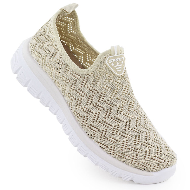 Pantofi sport pentru femei, deschise pe Beige Artiker 56C1016 bej
