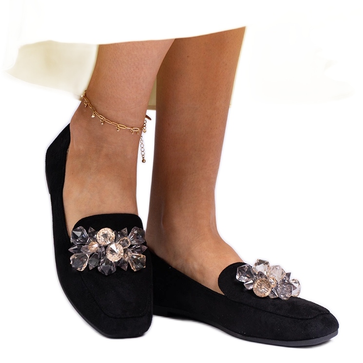 Plăcile negre decorate cu cristale negru