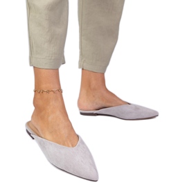 Flip -flops elegant gri din Ekozamszu
