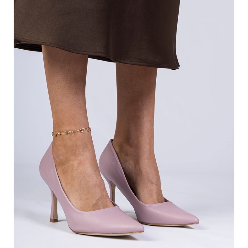 Pompele Classic Violet pe un pin eco -lEather