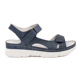 Goodin Sandale pentru femei clasice navy albastru Goodin Sandale pentru femei clasice navy albastru