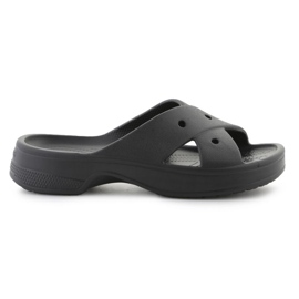 CROCS Classic Womens Cross Cross Flip Flops 210840-001 negru