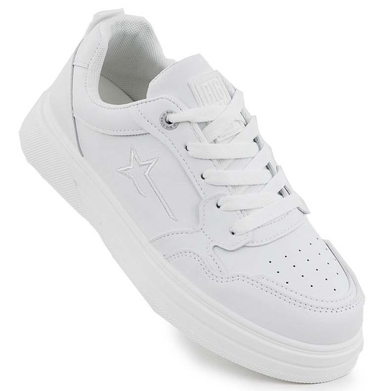 Adidaje pentru încălțăminte sport pentru bărbați White Big Star RR174571 alb Adidaje pentru încălțăminte sport pentru bărbați White Big Star RR174571 alb