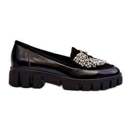 Mocasini patentati dama Laura Messi 2785 Black negru Mocasini patentati dama Laura Messi 2785 Black negru