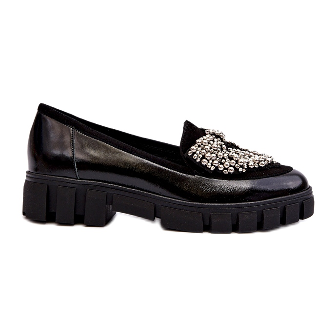 Mocasini patentati dama Laura Messi 2785 Black negru