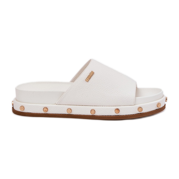 Flip -flops pentru femei pe platformă cu Big Star RR274216 știfturi albe Flip -flops pentru femei pe platformă cu Big Star RR274216 știfturi albe