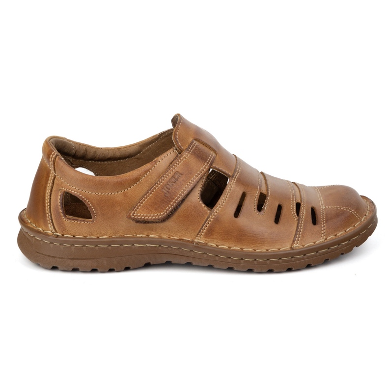 Joker Pantofi pentru bărbați Openwork 501j maro deschis