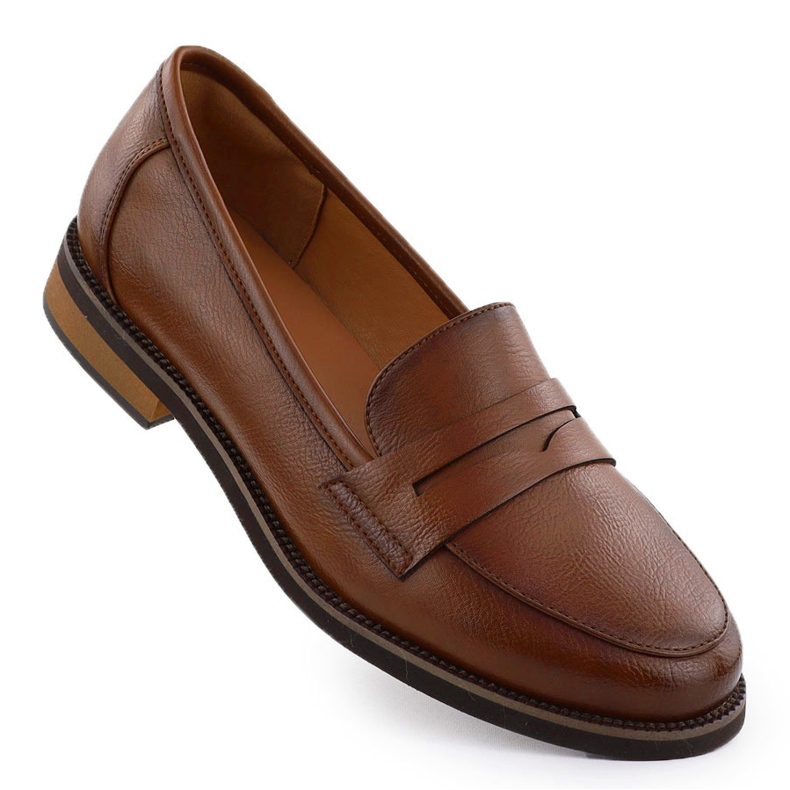 Pantofi țesături pentru femei Lorduri maro Potocki SZ12573 Pantofi țesături pentru femei Lorduri maro Potocki SZ12573