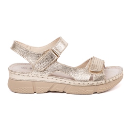 Goodin Sandale pentru femei clasice de aur Goodin Sandale pentru femei clasice de aur