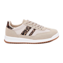 Evento Adidași pentru femei cu eco leopard bej Evento Adidași pentru femei cu eco leopard bej