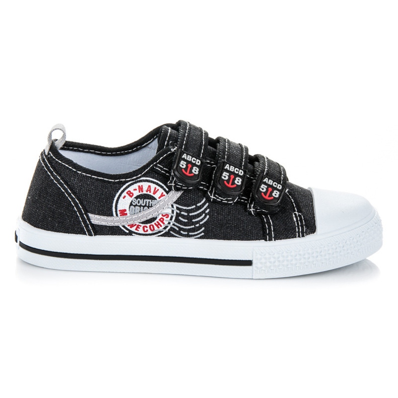 American Club Pantofi de denim negru American Club Pantofi de denim negru