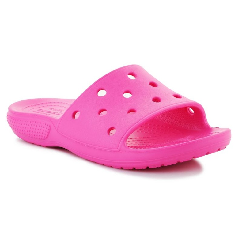 Openwork pentru femei Flip Flops Crocs Classic Slide 206121-6ub roz