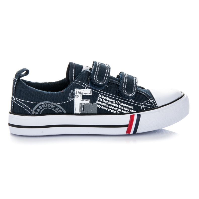 American Club Tenisi bleumarin cu Velcro albastru American Club Tenisi bleumarin cu Velcro albastru