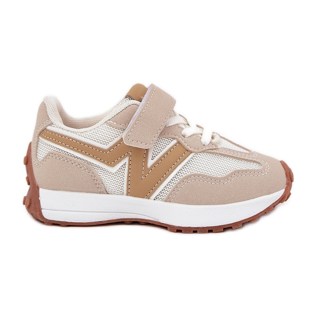 Adidași cu velcro pentru copii, bej