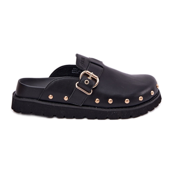 Flip din piele -Flops Blops Women pe Big Star RR274A378 Platforma neagră negru