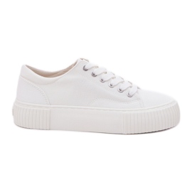 Adidaje materiale pentru femei Big Star RR274405 Alb