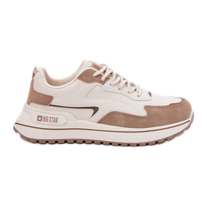 Adidași pentru femei Big Star RR274A216 Hi-Polish Beige System bej