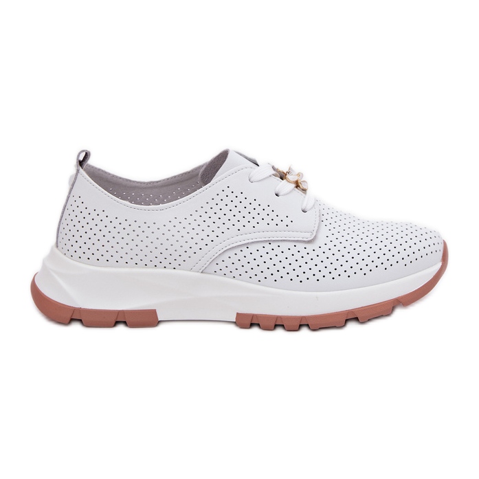 ARTIKER Pantofi din piele pentru femei cu Artker 54C1810 Pin alb