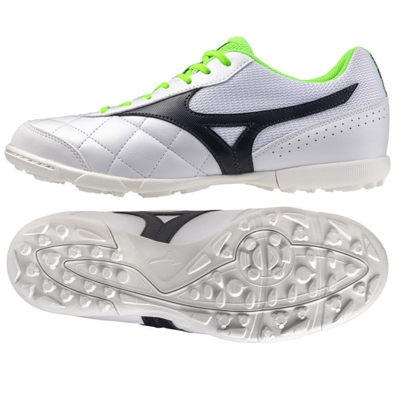 Pantofi de fotbal Mizuno Morelia Sala Club TF Q1GB251610 alb