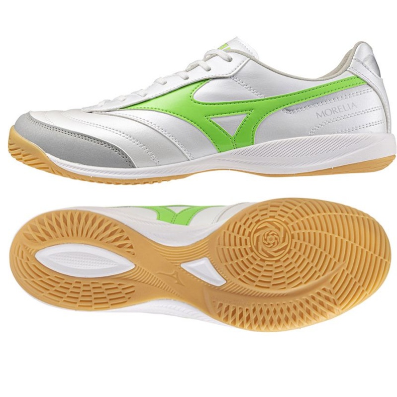 Mizuno Morelia Sala Pro în Q1GA251337 Pantofi de fotbal alb Mizuno Morelia Sala Pro în Q1GA251337 Pantofi de fotbal alb