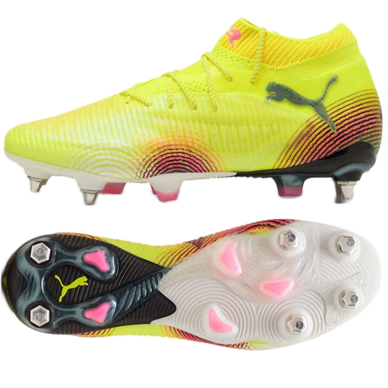 PUMA Future 8 Ultimate MXSG 108188-03 Pantofi de fotbal galben PUMA Future 8 Ultimate MXSG 108188-03 Pantofi de fotbal galben