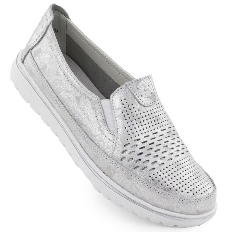 Evento Pantofi pentru femei pentru femei Openwork Silver Eveniment 1653 argint