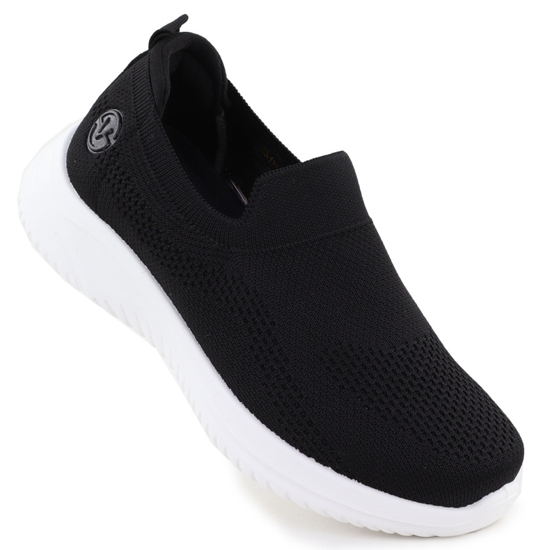 Pantofii sport pentru femei a alunecat Black Vinceza 17367 negru