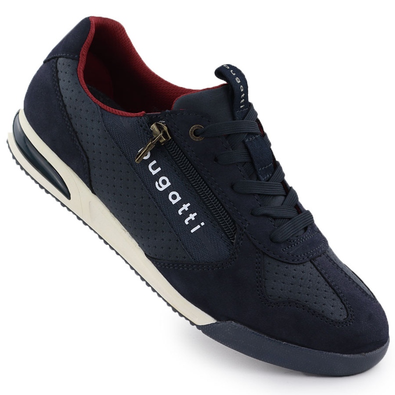 Pantofi sport pentru bărbați casual casual bleumarin bugatti 321-a3811-5500 albastru