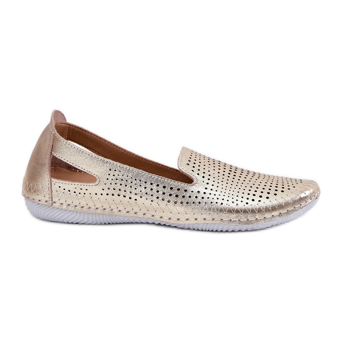 Openwork Ballerinas din piele naturală Artiker 56C2694 PLN de aur Openwork Ballerinas din piele naturală Artiker 56C2694 PLN de aur