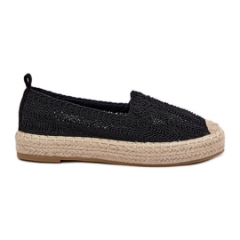 Espadrilles pentru femei pe platforma neagră Vinceza 17392 negru Espadrilles pentru femei pe platforma neagră Vinceza 17392 negru