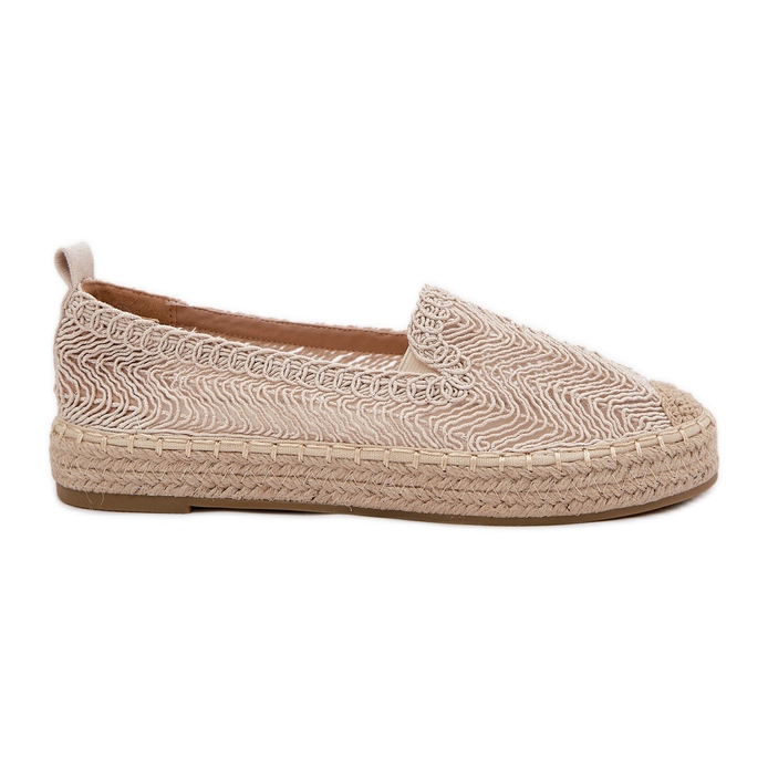 Espadrilles pentru femei pe platforma Vinceza 17392 Beige bej