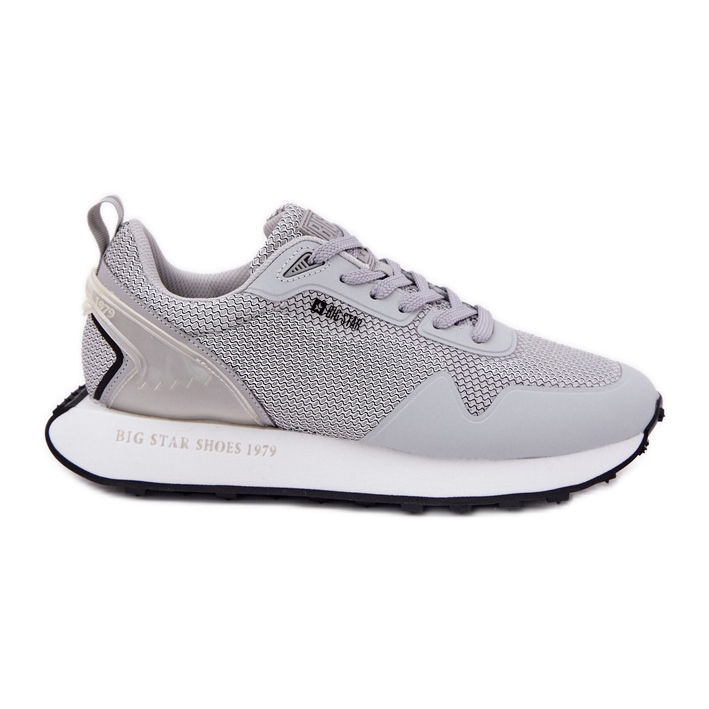 Adidași pentru bărbați pe Big Star RR174358 Sistemul de sistem Hi-Polish Platform System Grey gri