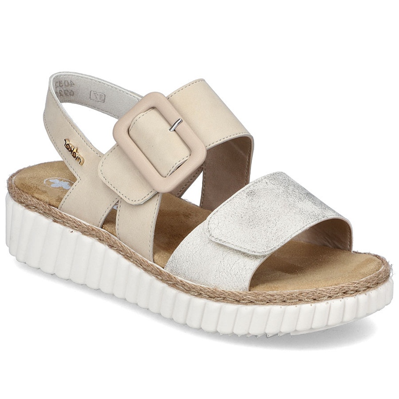 Sandale pentru femei pentru Beige Rieker 69260-60 bej