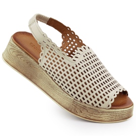 Sandale din piele pe platforma Firefly Openwork T.Sokolski L25-724 de aur