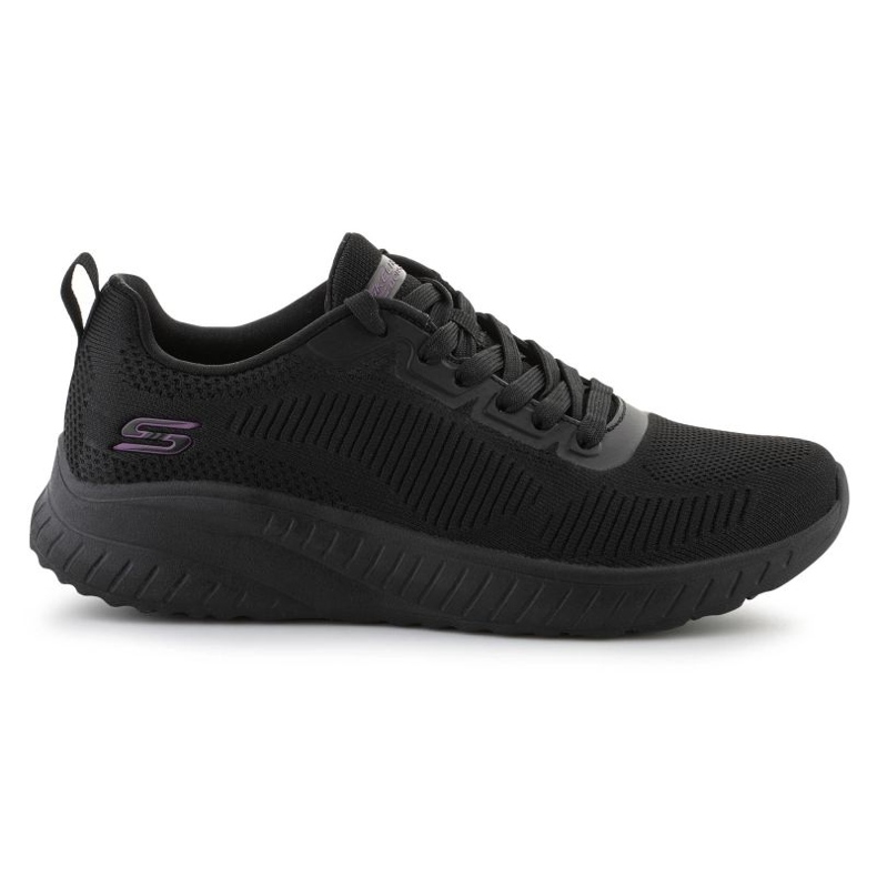 Skechers Bobs Squad Chaos se confruntă cu pantofii 117209-BBK negru