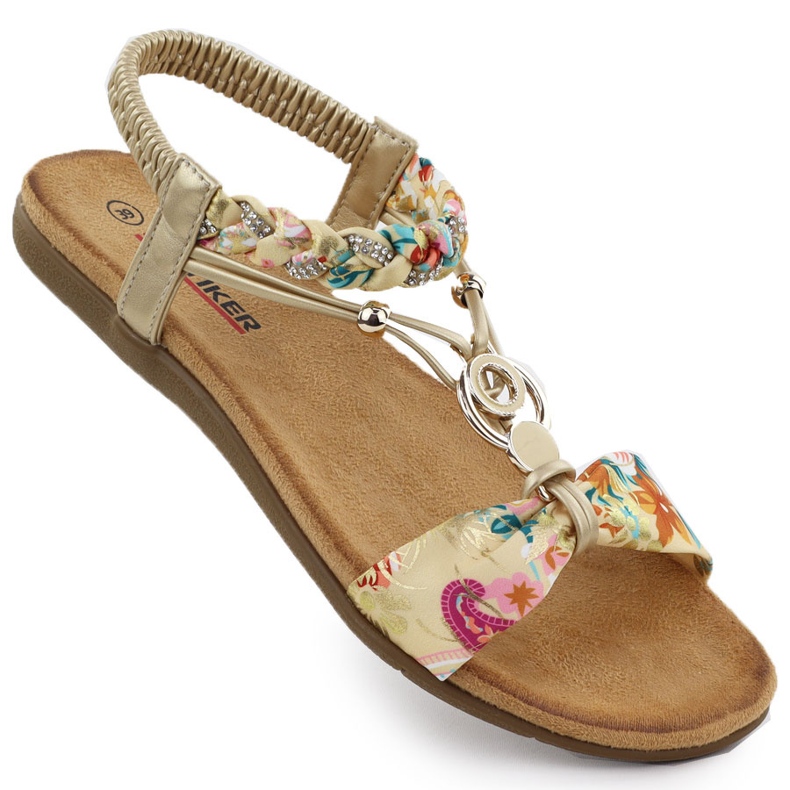Sandale confortabile pentru femei -up Artiker auriu 56C1316 de aur