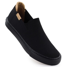 Adidași textile alunecă pe Big Big Star RR274716 negru Adidași textile alunecă pe Big Big Star RR274716 negru