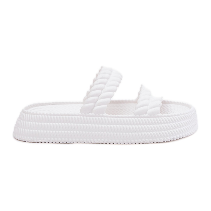 S.Barski Flip-flops de spumă ușoară pe platforma S. Barski ZK51-001 White alb