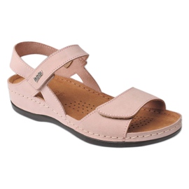 Befado Sandale din piele pentru femei Inblu 158d002 roz Befado Sandale din piele pentru femei Inblu 158d002 roz