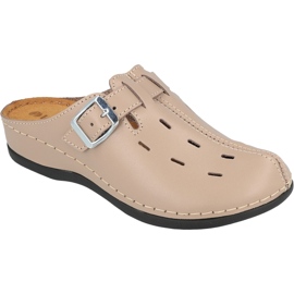 Dr.orto Befado pentru femei papuci din piele PU 179d008 bej Dr.orto Befado pentru femei papuci din piele PU 179d008 bej
