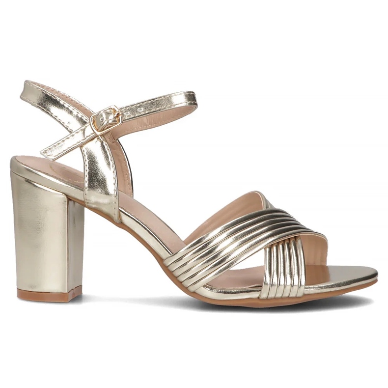 Filippo Sandale din piele pentru femei pe Golden Post DS6901/25 de aur