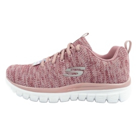 Pantofi Skechers Graceful Twisted Fortune 12614/MVE roz Pantofi Skechers Graceful Twisted Fortune 12614/MVE roz
