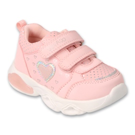 Sporturi pentru copii Befado 514p028 Pink cu o inimă argintie roz Sporturi pentru copii Befado 514p028 Pink cu o inimă argintie roz