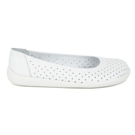 Olivier Slip Minimalist Women Barefoot -On Openwork 1771Pol White alb