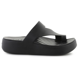Flip-Flops Crocs Etaway Platform Toe Loop 210834-001 negru