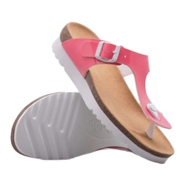FLIP-FLOPS FEMEI SCHOLL BOA VISA F31247-1209 PINK roz FLIP-FLOPS FEMEI SCHOLL BOA VISA F31247-1209 PINK roz