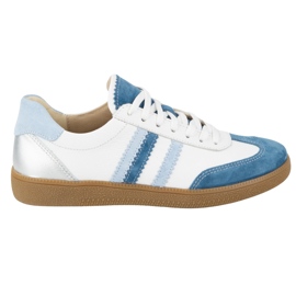 Adidași de piele pentru femei Olivier N1234S2 alb Adidași de piele pentru femei Olivier N1234S2 alb